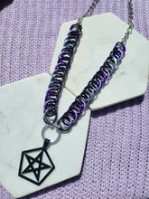 Load image into Gallery viewer, Flat Weave Pentacle Necklace