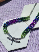 Load image into Gallery viewer, Flat Weave Dragonfly Necklace