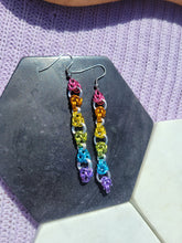 Load image into Gallery viewer, Extra Long Separated Byzantine Earrings