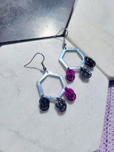 Load image into Gallery viewer, Sweet Pea Hexagon Earrings