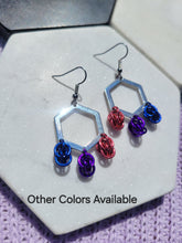 Load image into Gallery viewer, Sweet Pea Hexagon Earrings