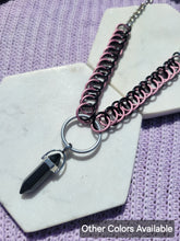 Load image into Gallery viewer, Flat Weave Crystal Necklace