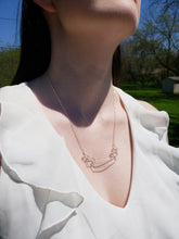 Load image into Gallery viewer, Folded Ribbon Sterling Silver Necklace