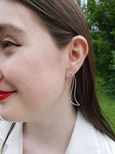 Load image into Gallery viewer, Tropical Wave Sterling Silver Post Earrings