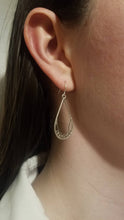 Load image into Gallery viewer, Teardrop Basket Sterling Silver Filigree Dangle Earrings
