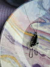 Load image into Gallery viewer, Moss Agate Drippy Bubbly Claw-Prong Pendant