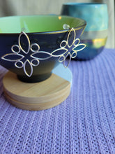 Load image into Gallery viewer, Berries and Leaves Square Sterling Silver Post Earrings