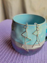 Load image into Gallery viewer, Graduated Triangle Sterling Silver Post Earrings