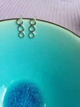 Load image into Gallery viewer, Three Peas in a Pod Sterling Silver Post Earrings