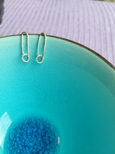 Load image into Gallery viewer, Tiny Twisted Chain Link Sterling Silver Post Earrings