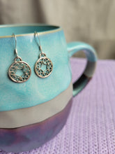 Load image into Gallery viewer, Round Sterling Silver Filigree Dangle Earrings
