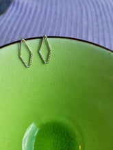 Load image into Gallery viewer, Tiny Twisted Rhombus Sterling Silver Post Earrings