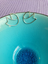Load image into Gallery viewer, Small Curl Ribbon Sterling Silver Post Earrings