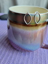 Load image into Gallery viewer, Tiny Twisted Leaf Sterling Silver Post Earrings