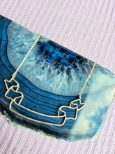 Load image into Gallery viewer, Folded Ribbon Sterling Silver Necklace