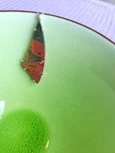 Load image into Gallery viewer, Jasper and Sterling Silver Asymmetrical Triangular Necklace