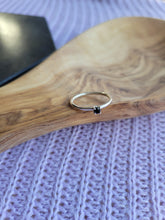 Load image into Gallery viewer, Mini Single Stone Stacking Silver Ring