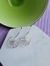 Load image into Gallery viewer, Lily Pad Sterling Silver Earrings