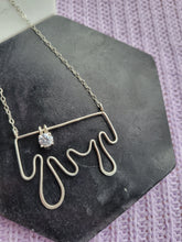Load image into Gallery viewer, Drippy Sliding Stone Sterling Silver Pendant