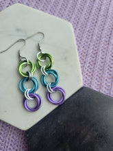 Load image into Gallery viewer, Three Mobius Earrings