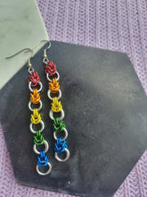 Load image into Gallery viewer, Extra Long Separated Byzantine Earrings