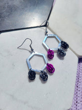 Load image into Gallery viewer, Sweet Pea Hexagon Earrings
