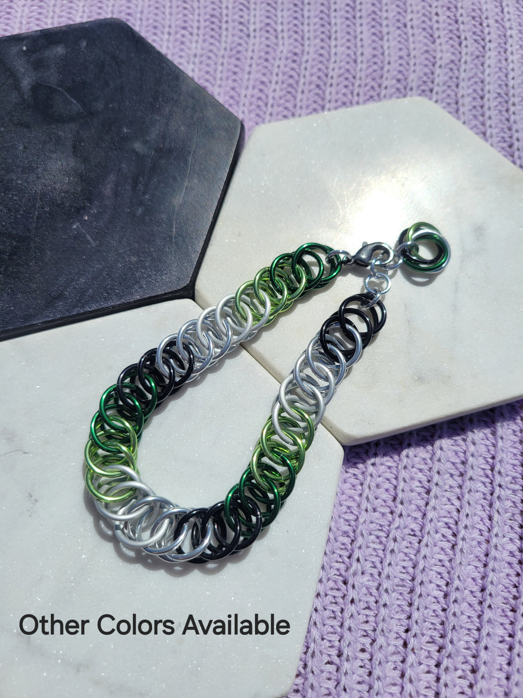 Flat Weave Chainmaille Bracelet