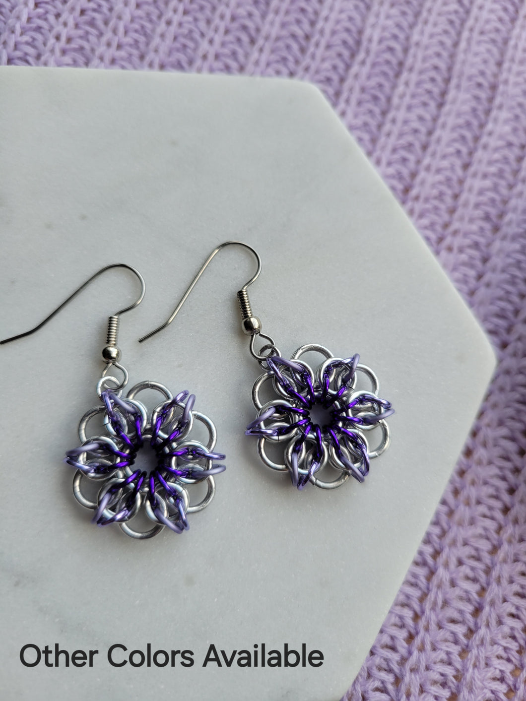 Small Celtic Flower Earrings