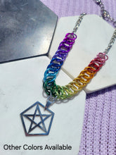 Load image into Gallery viewer, Flat Weave Pentacle Necklace
