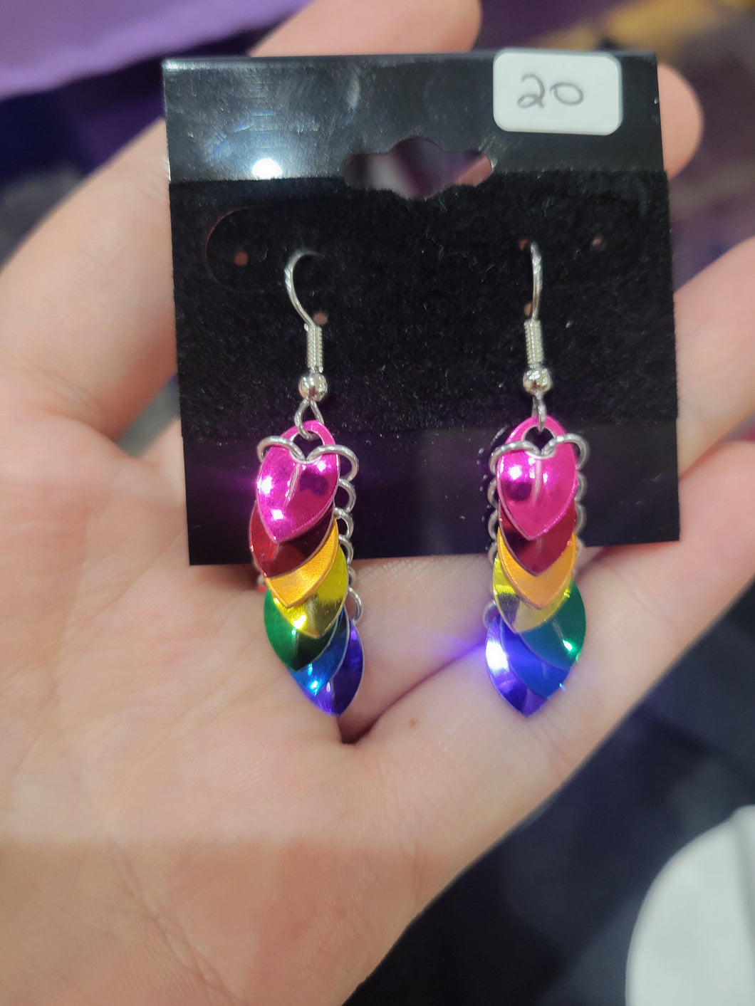 Baby Rainbow Scale Earrings